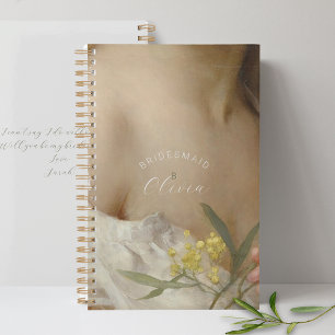 Agenda Planeador de la dama de honor Romántico Vintage Pe