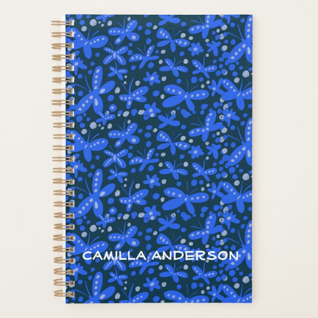 Agenda Planeador de mariposas azules (Anverso)