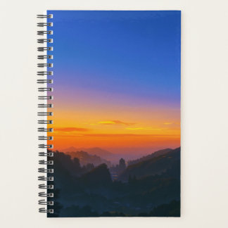 Agenda Planeador de paisajes de la montaña Sunset | Natur