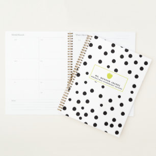 Agenda Planeador de profesores de Polka Dot Neon