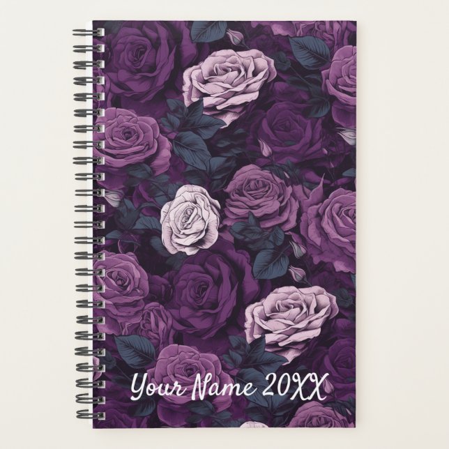Agenda Planeador de Rosas morados (Anverso)