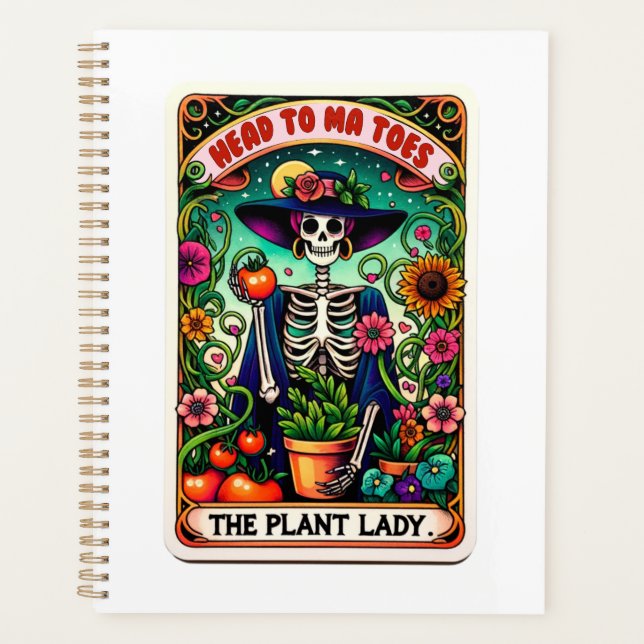Agenda Planeador de tarjetas de Plant Lady Tarot (Anverso)
