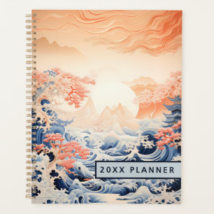 Agenda Planeador tradicional japonés de paisajes