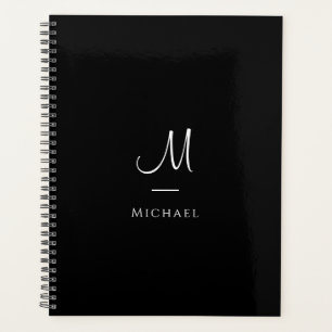 Agenda Planeadores Letra inicial monograma moderno elegan