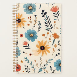 Agenda Planeamiento del patrón de boho floral