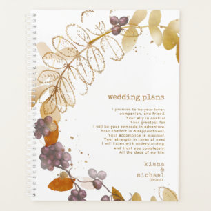 Agenda Planes Bodas de Golden Otumn Berries ID655