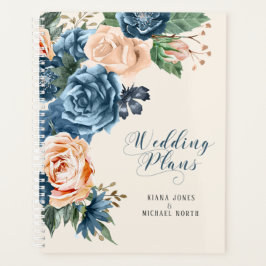 Agenda Planes de Boda azul/de rosas ID584