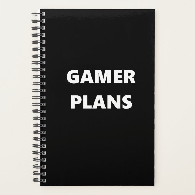 Agenda Planes de Gamer Planner Sports Theme Gamer (Anverso)