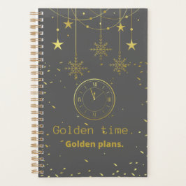 Agenda Planes dorados.