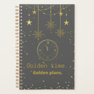 Agenda Planes dorados.