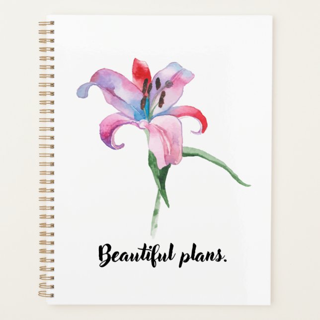 Agenda Planes hermosos Planner (Anverso)