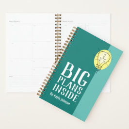 Agenda Planes verde azulados dentro de Planner — Edición 