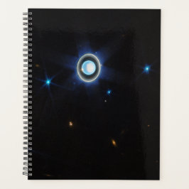 Agenda Planeta Urano con anillos y lunas Imagen JWST
