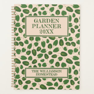 Agenda Planificación de Jardín Boho Naturaleza Rústica
