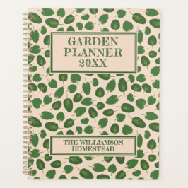 Agenda Planificación de Jardín Boho Naturaleza Rústica Ta