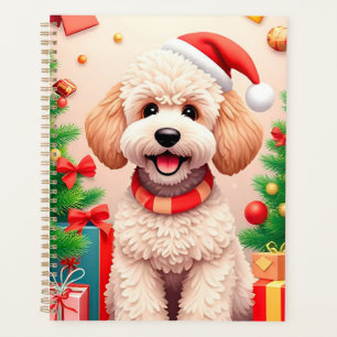 Agenda 🎁Planificador de Navidad con sombrero de Santa y