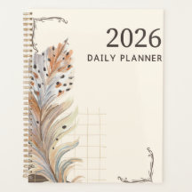 "Planificador Diario 2026" | Pluma Terrenal y Cuad