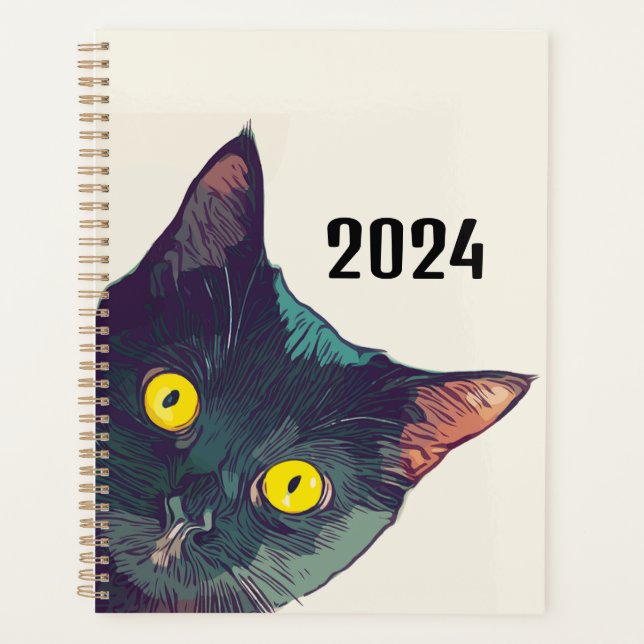 Agenda Planificador/Organizador de diseño de gatos de Pee (Anverso)