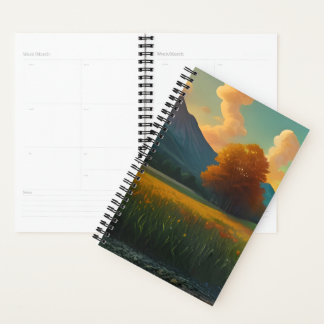 Agenda Planificadores, bello paisaje, colección de arte d