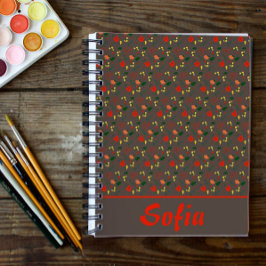 Agenda Planilla de flores silvestres de adormidera con mo