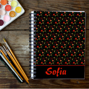 Agenda Planilla de flores silvestres de amapola florida d