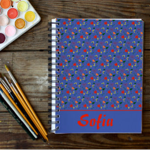 Agenda Planilla floral de flores silvestres de adormidera