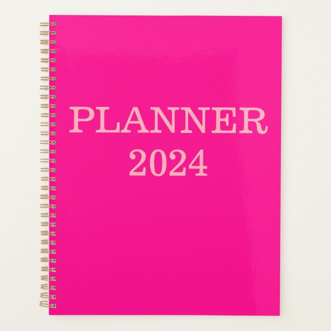 Agenda Planner 2024 de "Soy Bonito Rosa" (Anverso)