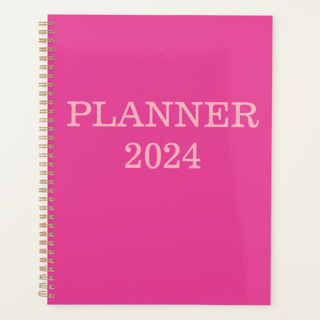 Agenda Planner 2024 "Soy un lindo rosa" (Anverso)