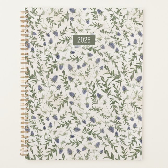 Agenda Planner 2025 Thistle Flowers (Anverso)