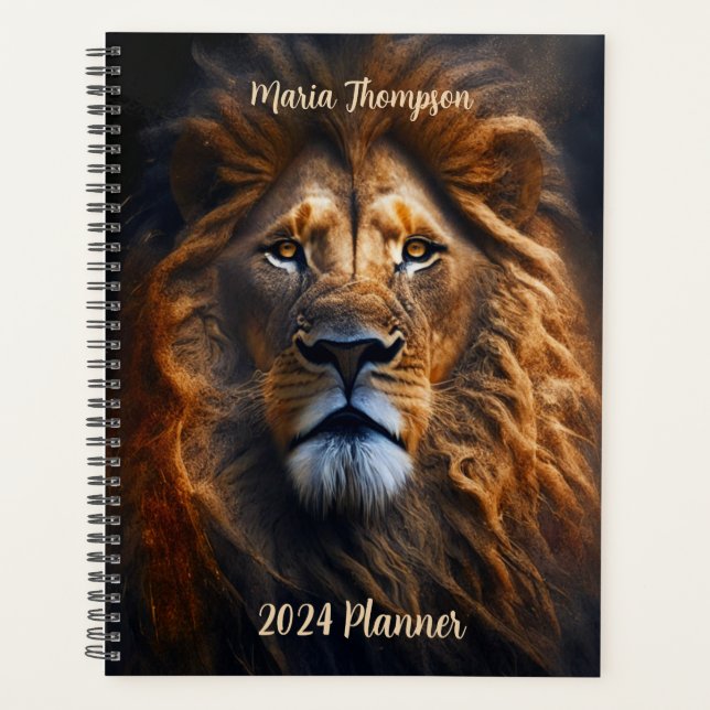 Agenda Planner 20XX personalizado de León fuerte intelige (Anverso)