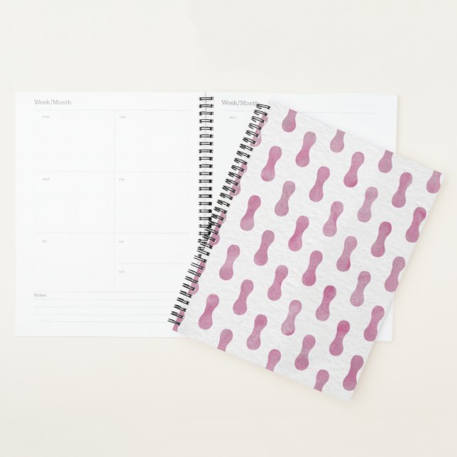 Agenda Planner (21,6 x 28 cm) - Pink Pattern (Demostración)