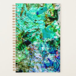 Agenda Planner abstracto azul suave, abstracto azul relaj