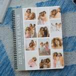 Agenda Planner anual de Personalizado moderno de fotograf<br><div class="desc">Crea tu propio planificador anual usando esta plantilla moderna de cuadrícula fotográfica. Simplemente agrega 12 de tus fotos favoritas,  cambia el año y personalizar el nombre y la cita motivacional. Todos los colores y textos se pueden personalizar para que este planificador anual sea único para usted.</div>