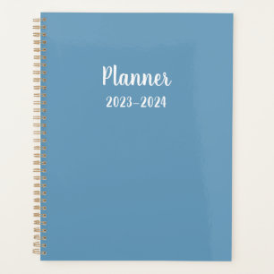 Agenda Planner azul mensual/semanal de 2023