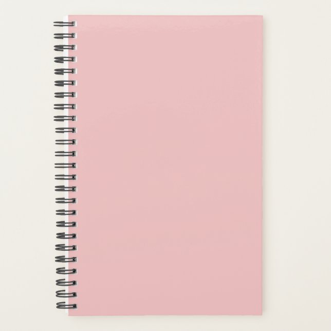 Agenda Planner Bebé Color rosa Simple Leche Bebé Rosa (Anverso)