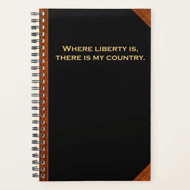 Agenda Planner Ben Franklin Cita Liberty Estilo Vintage (Anverso)