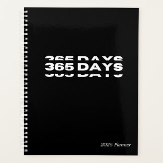Agenda Planner Black 2025 de 365 días