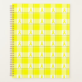 Agenda Planner Bladder Cancer Awareness Plaid, Yellow