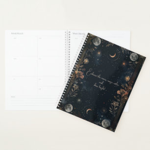 Agenda Planner/bloc de notas de mística celeste