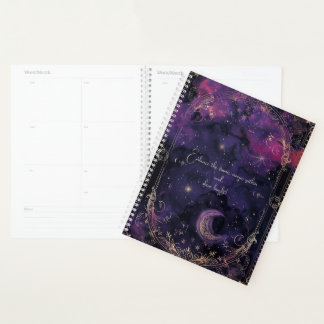 Agenda Planner/bloc de notas de mística celeste