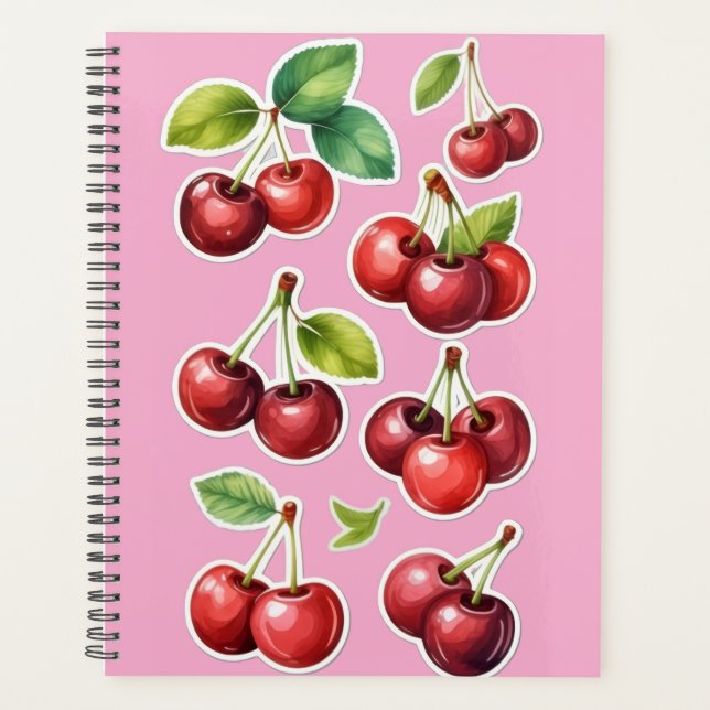Agenda Planner Cherry Aesthetic (Anverso)