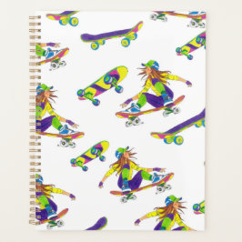 Agenda Planner Chica Skateboard