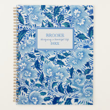 Planner Chinoiserie azul y blanco