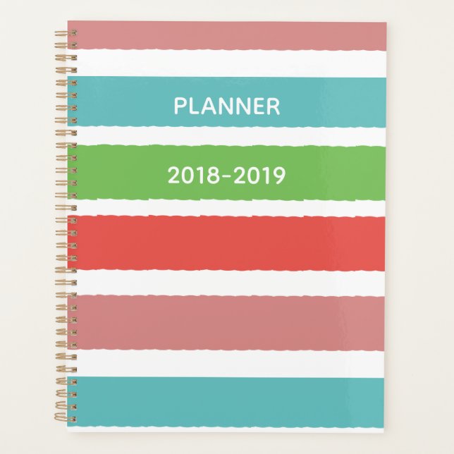 Agenda Planner con franjas brillantes (Anverso)