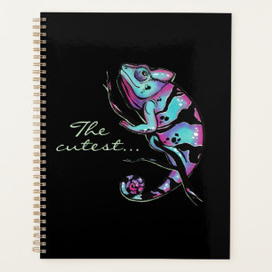 Agenda Planner con un diseño camaleón lindo.