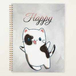 Agenda Planner - Cute Kawaii Happy Kitty