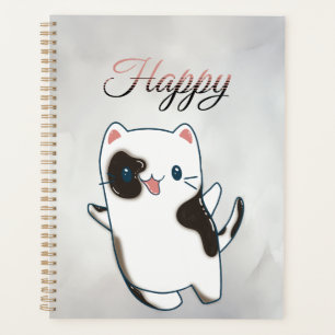 Agenda Planner - Cute Kawaii Happy Kitty