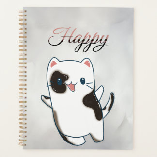 Agenda Planner - Cute Kawaii Happy Kitty