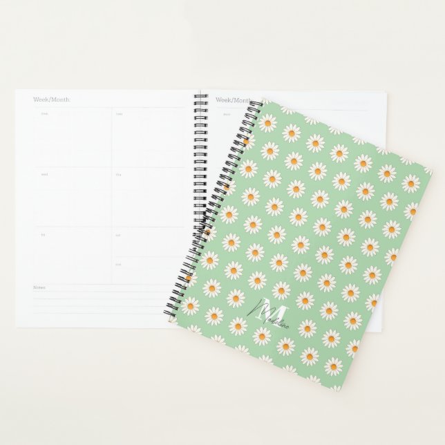 Agenda Planner Daisy Floral - Cuto y elegante (Demostración)