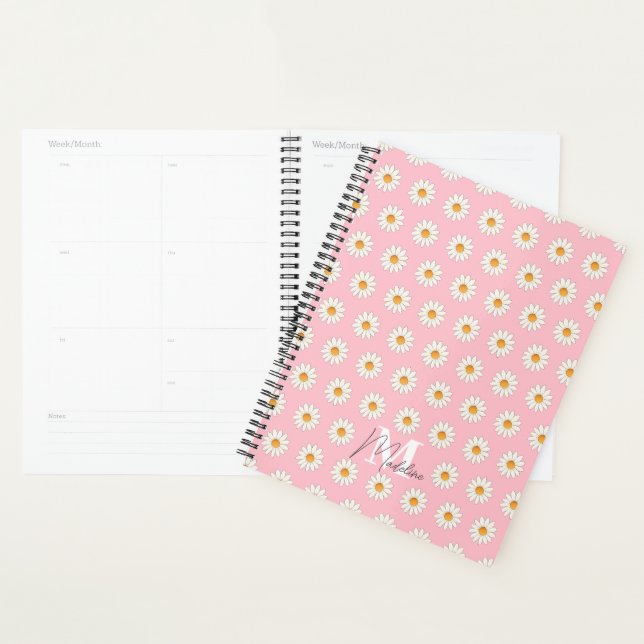 Agenda Planner Daisy Floral - Cuto y elegante (Demostración)